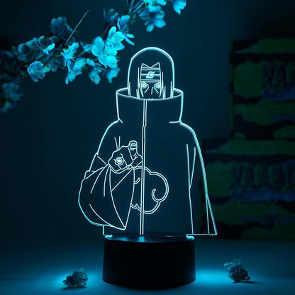 Otaku Lamps Itachi Genjutsu Naruto – Anime Night Light, 16 Color RGB LED – Gift for Otaku