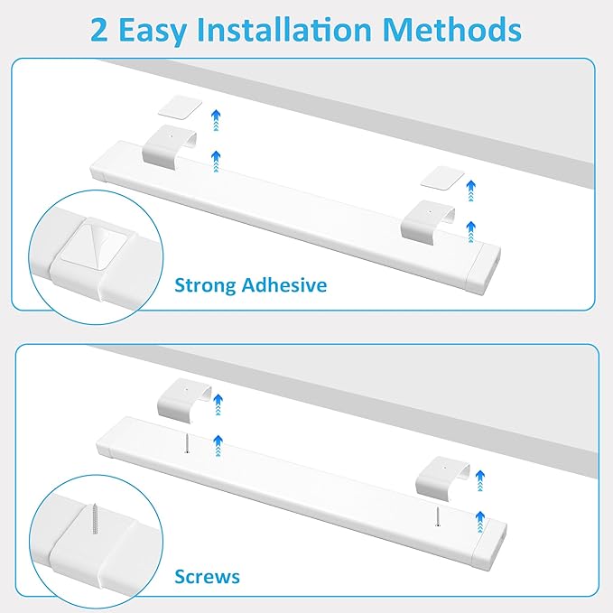maylit Under Cabinet Lighting Plug in, 14 Inch Linkable Ultra Bright LED Light Bar, Renter Friendly Lamp, Wired Indoor Lights for Kitchen Cabinet, Counter, Workbench, Desk, Shelf, Cool White