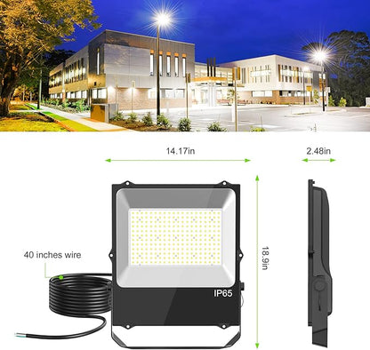 240W LED Stadium Light Flood Light LED Tennis Court Lights ETL Listed 33600LM 5000K IP65 Waterproof Basketball Court Lights Outdoor AC 100-277V