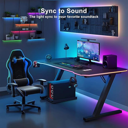 Tatazone 32.8ft RGBWW+IC WiFi Smart Flowing Led Strip Light, RGB Chasing Effect+Tunable White 3000K-6500K Led Lights Compatible with Alexa and Google, Color Changing, Music Sync for Bedroom