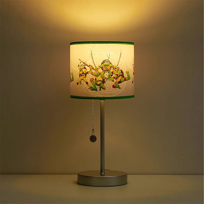Teenage Mutant Ninja Turtle: Mutant Mayhem Stick Table Kids Lamp with Pull Chain, Themed Printed Decorative Shade