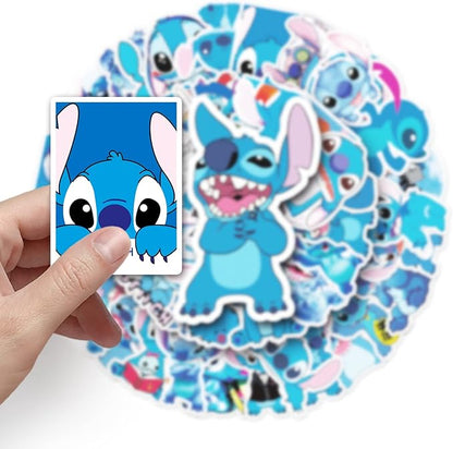 50pcs Cartoon Stitch Stickers for Kids,Vinyl Waterproof Stitch Decal for Water Bottle Laptop Toy Sticker for DIY Decorate Bumper Phone Hard Hat Kids Teens Gifts (Stitch-880)
