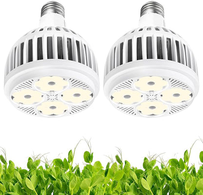 Hywyimlait Grow Lights for Indoor Plants, Full Spectrum 4000K, 22W Plant Light Bulb with High PPFD, E27 Base, LED Energy Saving Grow Light Bulb for Seeding and Growing, 2 Pack