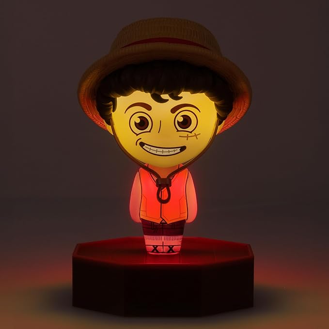 Paladone One Piece Money D. Luffy Icon Light, Officially Licensed Anime 3D Figurine LED Lamp Battery Powered Collectible Merchandise for Pop Culture Fans, Bedrooms and Home