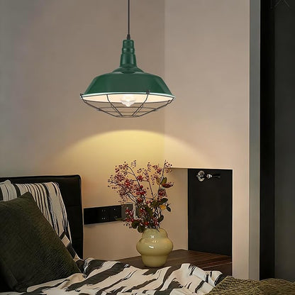 Green Oversize Pendant Light, Modern Large Pendant Lighting 14.1" 3 Packs, Kitchen Pendant Lights, Farmhouse Pendant Light, Pendant Lights Kitchen Island for Kitchen, Living Room, Bedroom