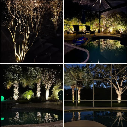 Malibu 50 Watt Floodlight Landscape Lights Outdoor Spotlight Waterproof Path Light Low Voltage Lighting with Spike Stand for Garden, Yard, Pathway, Lawn, Driveway Outdoor Lighting 8301-9601-01
