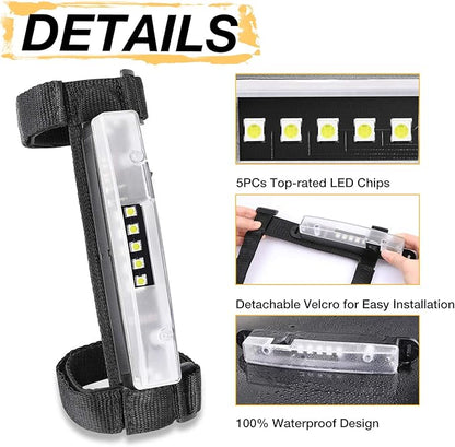 Universal Roll Bar LED Dome Light Utility Interior Courtesy Work UTV Dome Light Wraparound Roll Cage LED Lights Mount for Truck, ATV, UTV, RZR, Off Road, Pickup, Polairs, Boat