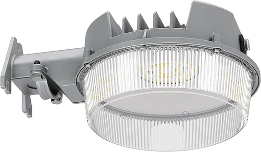 HALO ALB Outdoor Dusk-to-Dawn LED Security Area Light with 2000 Lumens, Wall or Pole Mount - Textured Gray