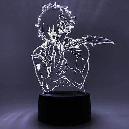 Otaku Lamps Sung Jinwoo Solo Leveling – Anime Lamp Figure Night Light, 16 Color RGB LED – 3D Anime Room Décor Gift for Otaku
