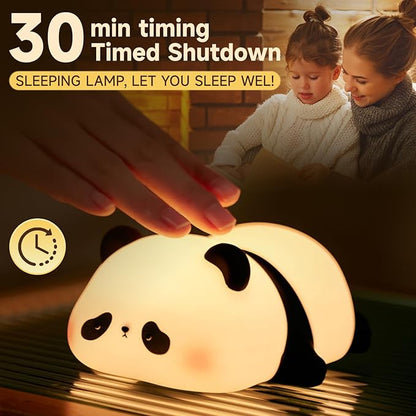 Cute Duck Lamp,Fun Lying Flat Duck Panda Night Light,LED Squishy Animal Novelty Lamp,Toddler Baby Night Light for Kids,Nursery Touch Kawaii Lamp Room/House Décor Nursery Nightlight for Breastfeeding