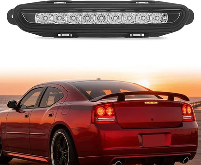 Nilight Third Brake Light Tail High Mount 3rd Stop Lights Smoked Lens Compatible with Dodge Charger 2006 2007 2008 2009 2010 Car Rear Center Cab Lamp