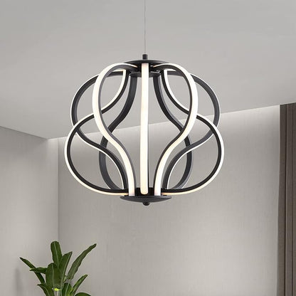 Modern LED Chandelier Acrylic Design Adjustable Hanging Chandelier Easy Install Suitable for Dining Room Living Room Bedroom Kitchen and Corridor