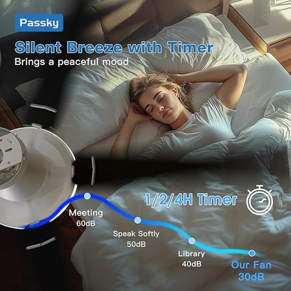 Passky Ceiling Fans with Lights, 60 inch Flush Mount Ceiling fan with Remote Control, Low Profile Ceiling Fan for Bedroom, Farmhouse, Reversible, 3CCT, Dimmable, Noiseless DC Motor, Silver