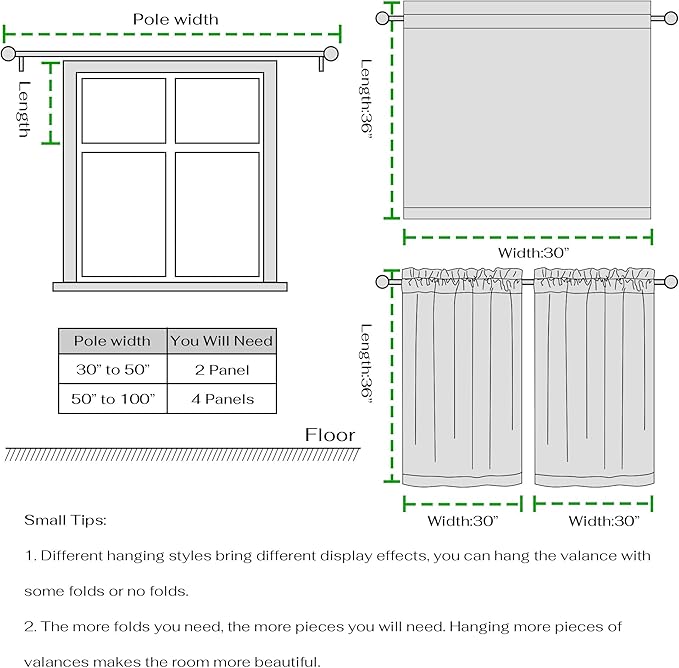 NICETOWN Linen Kitchen Short Curtains 36 Inch Length 2 Panels, Butter Yellow Plaid Rustic Farmhouse Decor Drapes, Light Filtering Tier Curtains with Rod Pocket for Bedroom Bathroom, 30×36