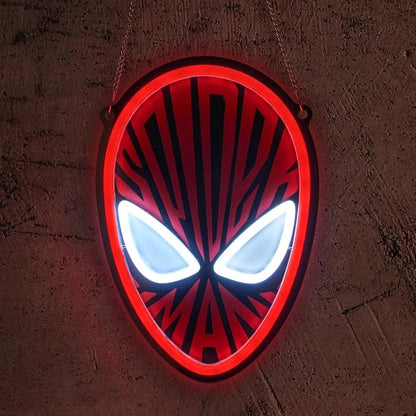 Spider-Man Neon Signs Anime LED Neon Lights USB Powered for Wall Decor Art Bedroom Mar-vel Fans Man Gave Bar Pub Party Game Children Kids Holiday Gift