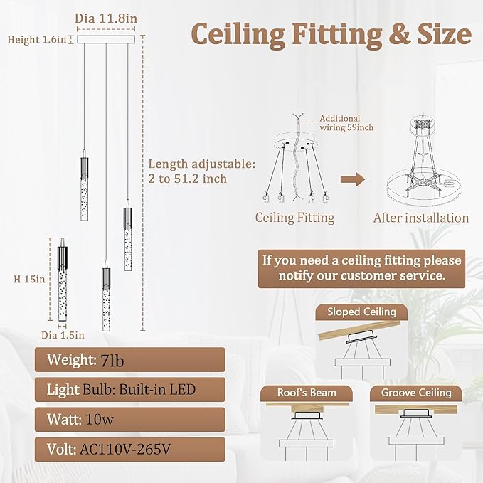Flashing God Mini Gold Crystal Chandelier Integrated LED Pendant Light for Kitchen Island 3 Light Chandeliers Pendant Lighting with Remote Control