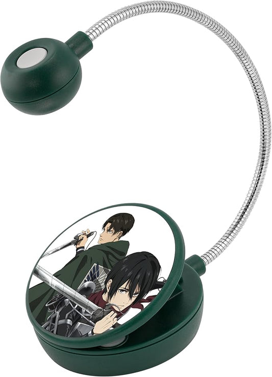 WITHit Clip On Book Light – Dimmable LED Reading Light for Books and eBooks, Reduced Glare, Portable, Cute Bookmark Light for Kids & Adults, Batteries Included (Levi/Mikusa, Attack on Titan)