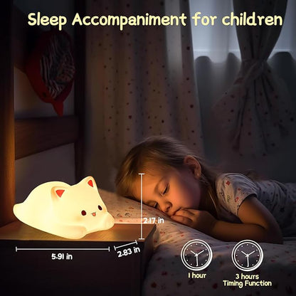 ZKLiLi Night Light for Kids Lamp, 16 Colors Lamp Cute, Dimmable Baby Night Lights for Nursery,Silicone Rechargeable Nightlight for Kids Room, Kawaii Room Decor (Dayan)