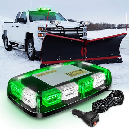 Nilight 12 Inch Roof Top Strobe Lights 48LED Hazard Light Emergency Safety Warning LED Flashing Bar Magnetic Mount 12V 24V Cars Trucks Tractors Snow Plows Construction Vehicles