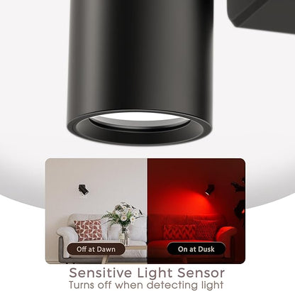 Night Lights Plug into Wall, 320° Rotation Night Light, RGB Color Changing Nightlight, Spot Light Dimmable Brightness, Dusk to Dawn Nightlight for Bedroom, Spot Light, Kids Room, Stair, 2 Pack