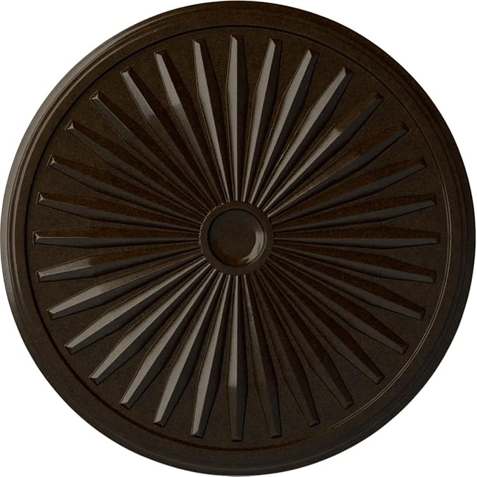 Ekena Millwork CM33LEBZS Leandros Ceiling Medallion, Bronze, 33-1/8" x 3-1/2" x 1-3/8"