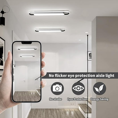 Modern LED Ceiling Lights,6500K Flush Mount Ceiling Lamp,50W Metal Smart Ceiling Chandelier Lighting Fixture for Kitchen Living Room Bedroom Dining Room Office Garage (36.2")