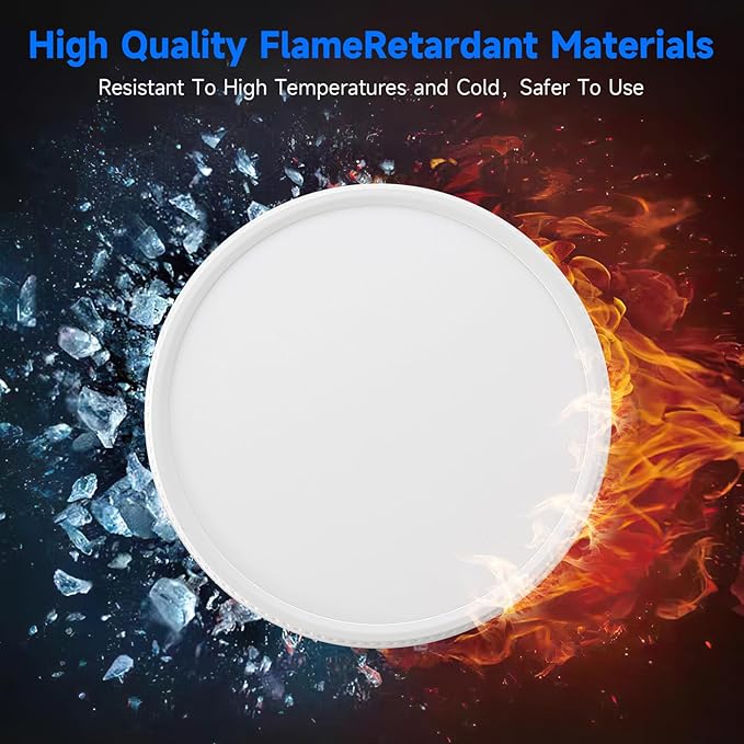 WKONCLDY 7.5Inch LED Ceiling Lights, 5 Colors Selectable (3000K/3500K/4500K/5000K/6000K) Flush Mount Ceiling Lights, Ultra Thin LED Ceiling Lights Fixtures 0.87Inch for Dinning Room
