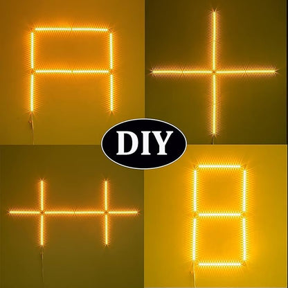 WOBANE Under Cabinet Lighting Kit,8PCS 12 inch Led Light Bars,Under Counter Lights for Kitchen,Cupboard,Desk,Bookcase,Shelf,Showcase Display,DIY Tape Light,Variety Connectors,1200lm,2700K WarmWhite