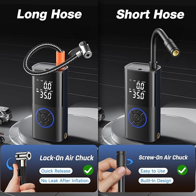 OlarHike Tire Inflator Portable Air Compressor,Electric Pump with LED Light & Digital Pressure Gauge