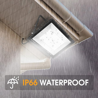 XYCN 3 Pack 100W LED Flood Light, IP66 Waterproof Outside Flood Light, 11500LM Super Bright Outdoor Security Lights, 5000K Daylight White Floodlight for Yard Garden Playground Basketball Court Patio