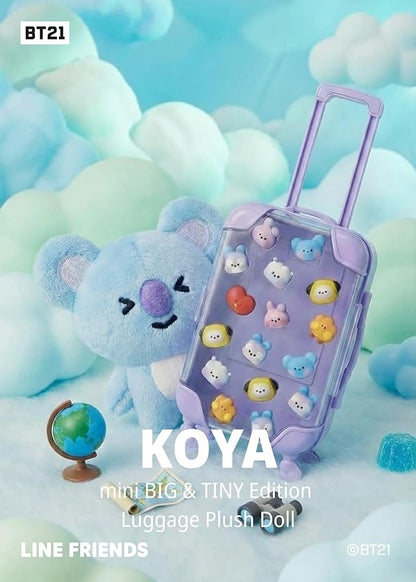 Line Friends Official BT21 mini BIG & TINY Edition Luggage - KOYA
