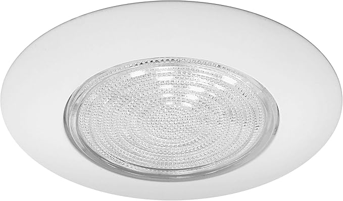 Nicor Lighting 17572 Lexan Shower with Fresnel Lens Trim for 17002A and 17003A 6-Inch IC,White