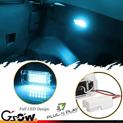 Led Luggage Compartment Light for Toyo-ta RAV4 2019 2020 2021, Cargo Lamps Decorative Atmosphere Lamp, Rav4 accessories Trunk Ceiling Lighting, 1 PC, Ice Blue