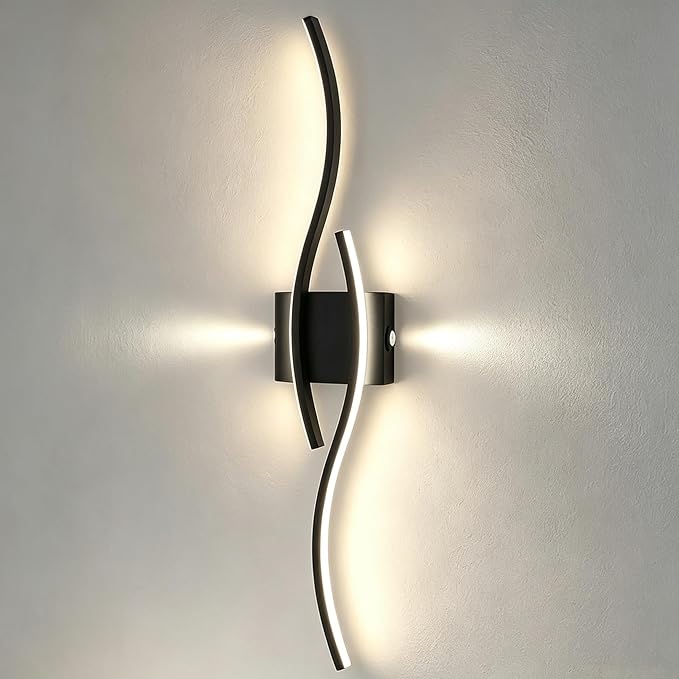 Modern Led Wall Sconces, 32inch Bathroom Mirror Vanity Light 28W, 4000K Wall Fixtures Staircase Lights, Indoor Wall Decor Bedside Wall Lamp for Bedroom Living Room Hallway Hotel