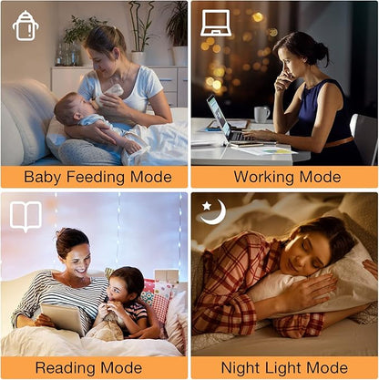 Ambimall 64'' Floor Lamps for Living Room with Remote Control and Stepless Dimmable Colors Temperature & Brightness, 9W Bulb Included(Beige Lampshade & Black Pole)