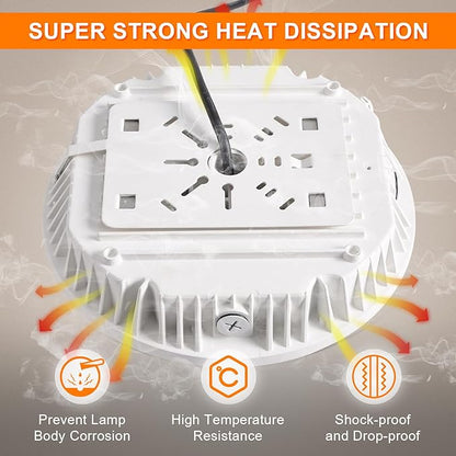 LED Canopy Light, 30W/40W/60W Wattage Selectable, 5000K Gas Station Canopy Lights, IP65 Waterproof LED Parking Garage Light, 100-277V/AC ETL Listed