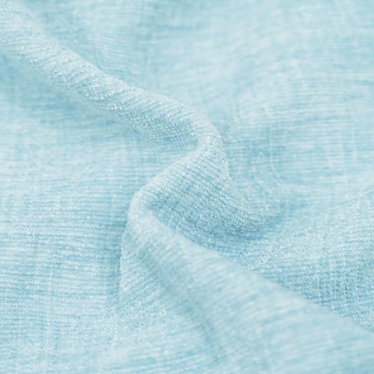 CaliTime Throw Pillow Covers Decorative 24 X 24 Inches Pack of 2 Cozy Chenille Cushion Cases for Couch Sofa Bed Living Room Home Light Blue Grey
