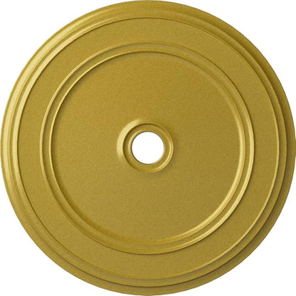 Ekena Millwork CM41CLRGS Classic Ceiling Medallion, 41 1/8"OD x 4"ID x 2 1/8"P, Hand-Painted Rich Gold