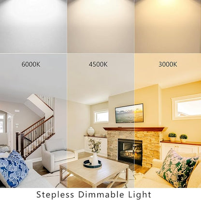 2-Pack 5.3" LED Retrofit Light Kit for Ceiling Flush Light 15W 120V 3000/4500/6000K LED Ceiling Fan Replacement Panel PCB Dimmable