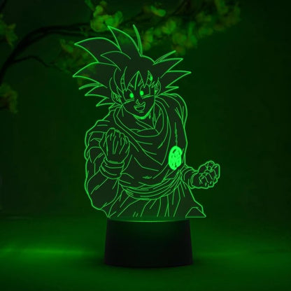 Otaku Lamps Goku Dragon Ball Super – Anime Lamp Figure Night Light, 16 Color RGB LED – Remote, 3D Anime Room Décor Gift for Otaku