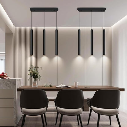 OKELI Modern 3-Light Pendant Light Fixtures Square Pendant Lights Kitchen Island LED Minimalist Pendant Lighting Fixture for Kitchen,Dinning Room,Bedroom,Hallway,Bar