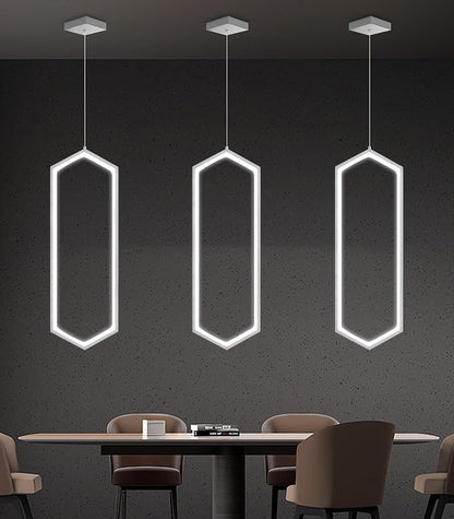 Ring Dimmable Pendant Lighting Adjust LED Mini Chandelier Ceiling Light Fixtures for Kitchen Island Dining Room Living Room Bedroom Hallway Silver