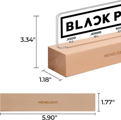 Black.Pink Night Light, Kpop Merchandise, Korean Idol Lamp for Blink, 7RGB Color, Dimmer, 8.3 x 4.2 x 1.7