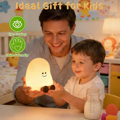 Potato Night Light, Cute Night Lamp for Kids Bedroom, Silicone Night Light with Rechargeable Lamps 3 Brightness Levels, Touch Bedside Lamp with 7 Color Dimming Decor Gift for Toddler Boy Girl (Potato)