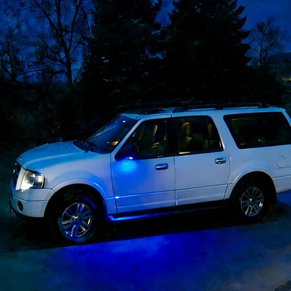 Nilight 2PCS LED Side Mirror Puddle Lights Compatible with Ford F-150 Explorer Edge Fusion Expedition Taurus X Ranger Flex Mustang Lincoln Navigator MKX Mercury Sable (2003-2024),Blue Color