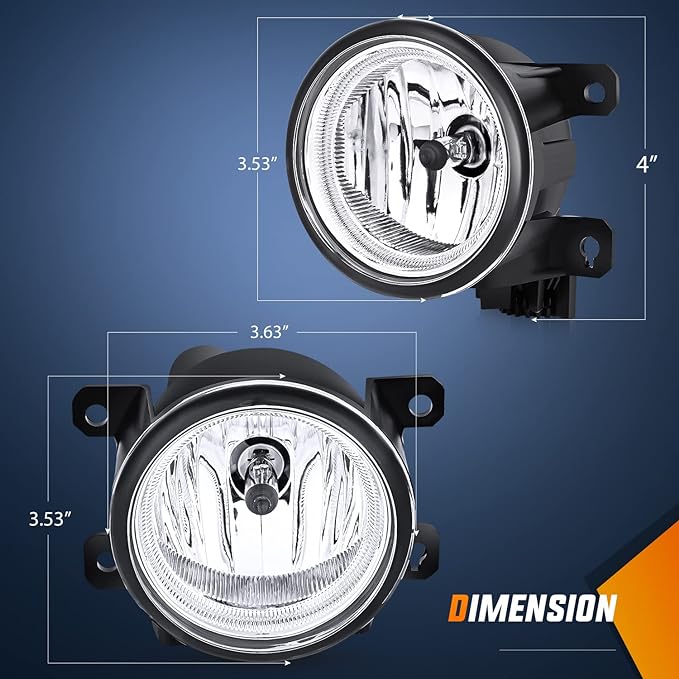 Nilight Fog Lights Assembly Compatible with Honda Civic Sedan Fog Light Assembly 2013 2014 2015 2016 2017 2018 2019 2020 2021 Civic 2015-2020 Fit 2019-2020 HRV
