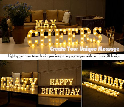 LED Marquee Numbers, Small Light Up Numbers for Party, 8.58 Inch Battery Powered Lighted Number for Birthday, Night Light, Table or Home Decor (Number 7)