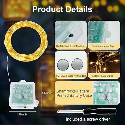 AIKEI 6 Pack LED Fairy Lights with Timer Battery Operated, Mini String Lights with Remote Waterproof 7ft 20 Led Firefly Starry Lighting for Wedding Party Bedroom Garden Christmas Decoration Warm White