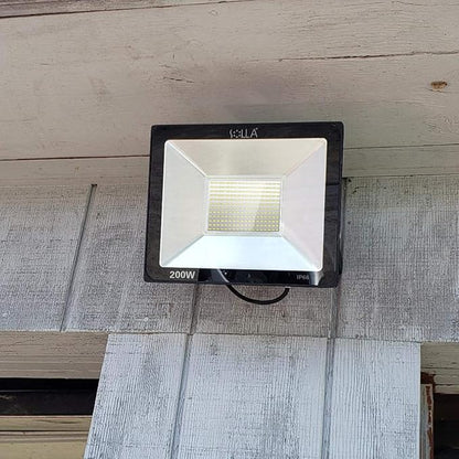 200W LED Flood Light Outdoor, 20000lm Super Bright Security Light, 1060W Equivalent, 6000K Daylight White, IP66 Waterproof Outside Floodlights, LED Exterior Light for Garage, Garden, Yard