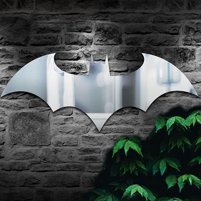 Superhero LED Lamp Decor Night Light with 16 Colors Remote Control Custom Natural Wall Sconce Acrylic Engraved Kids Room Wall Lamp for Boys Friends Gift (Mirror) (Mirror)